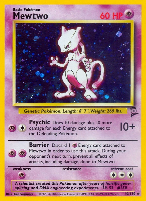 Image for Mewtwo (Base Set 2) (010/130) - Pokemon