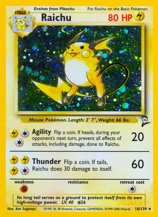 Image for Raichu (Base Set 2) (016/130) - Pokemon
