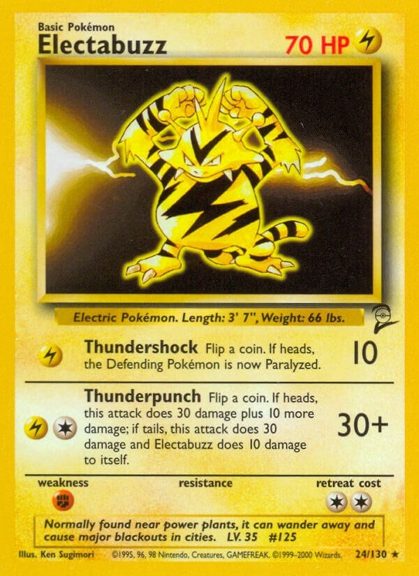 Image for Electabuzz (Base Set 2) (024/130) - Pokemon