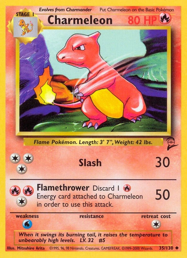 Image for Charmeleon (Base Set 2) (035/130) - Pokemon