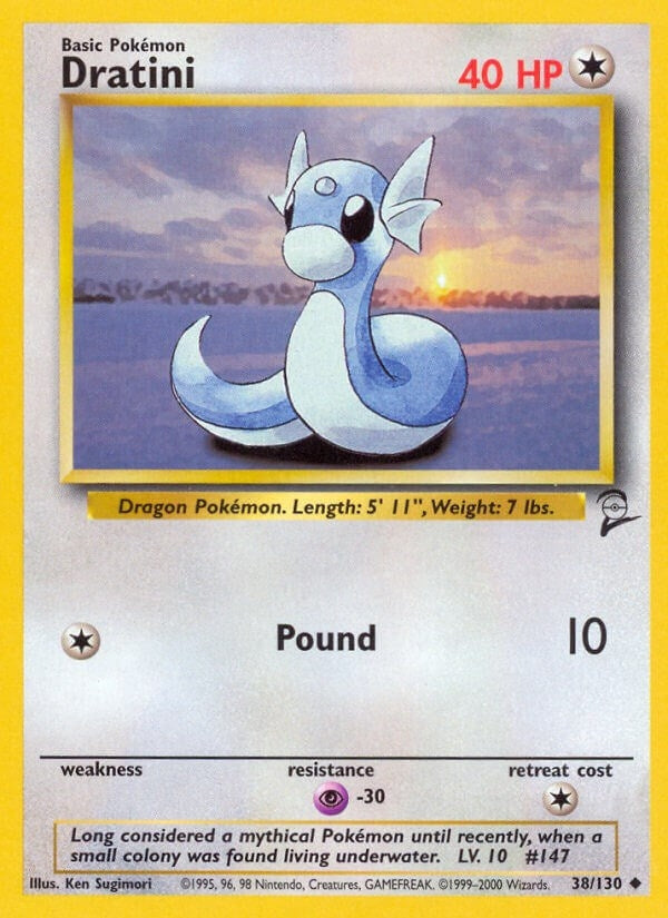 Image for Dratini (Base Set 2) (038/130) - Pokemon
