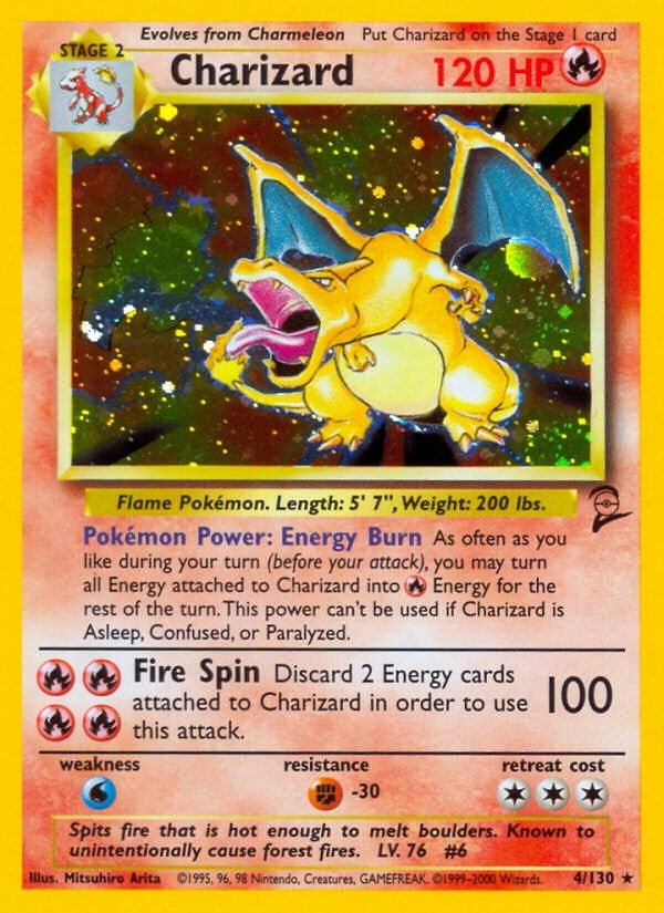 Image for Charizard (Base Set 2) (004/130) - Pokemon