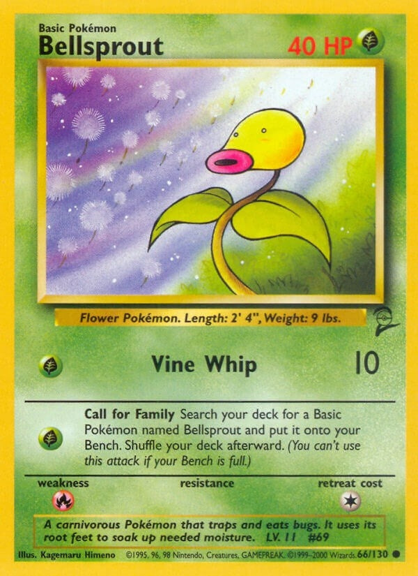 Image for Bellsprout (Base Set 2) (066/130) - Pokemon
