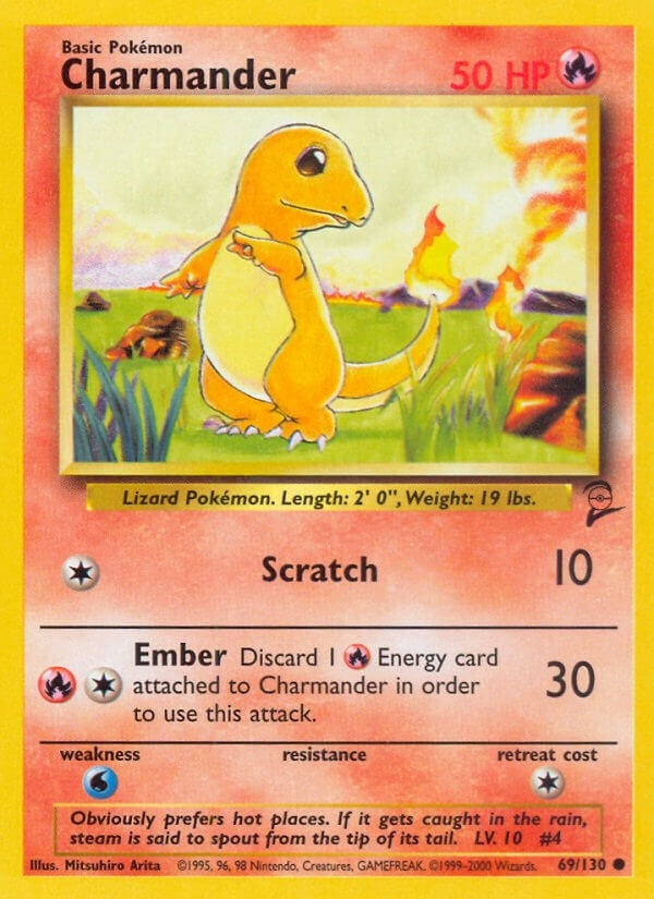 Image for Charmander (Base Set 2) (069/130) - Pokemon
