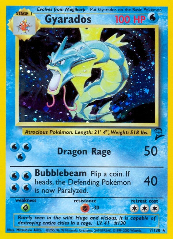 Image for Gyarados (Base Set 2) (007/130) - Pokemon