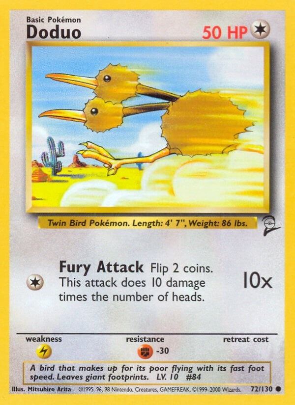 Image for Doduo (Base Set 2) (072/130) - Pokemon