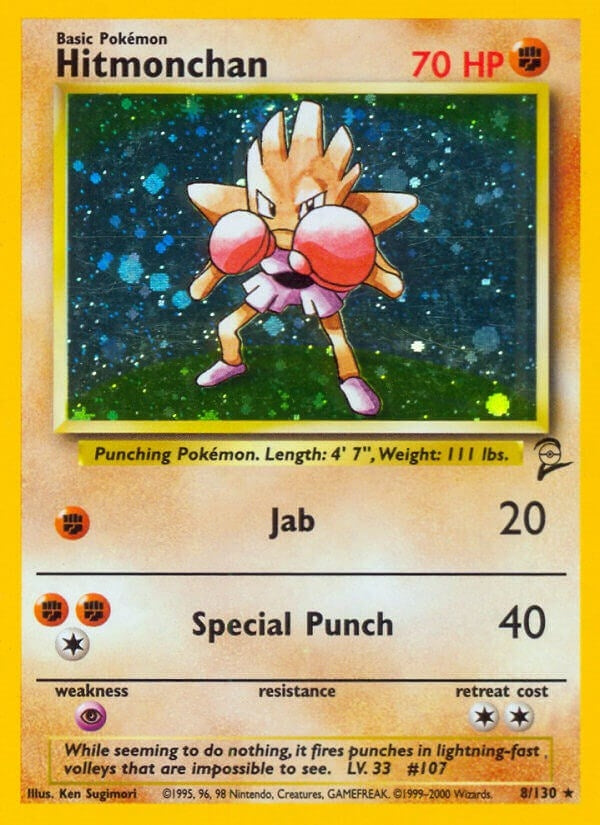 Image for Hitmonchan (Base Set 2) (008/130) - Pokemon