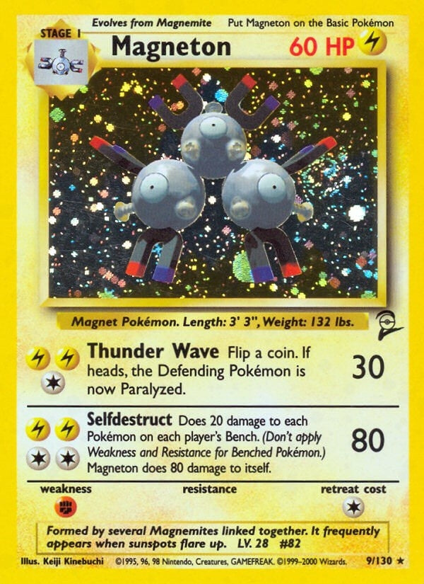 Image for Magneton (Base Set 2) (009/130) - Pokemon