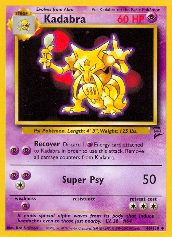 Image for Kadabra (Base Set 2) (046/130) - Pokemon