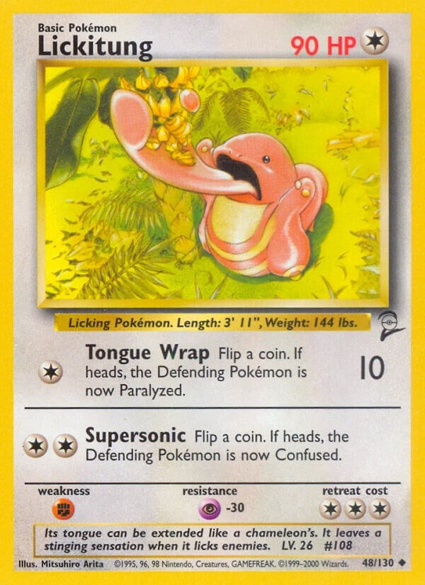Image for Lickitung (Base Set 2) (048/130) - Pokemon