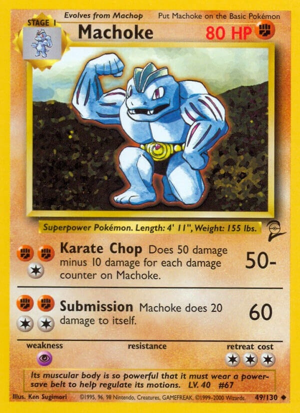 Image for Machoke (Base Set 2) (049/130) - Pokemon
