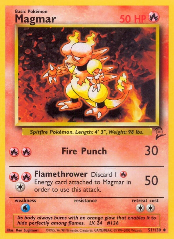 Image for Magmar (Base Set 2) (051/130) - Pokemon