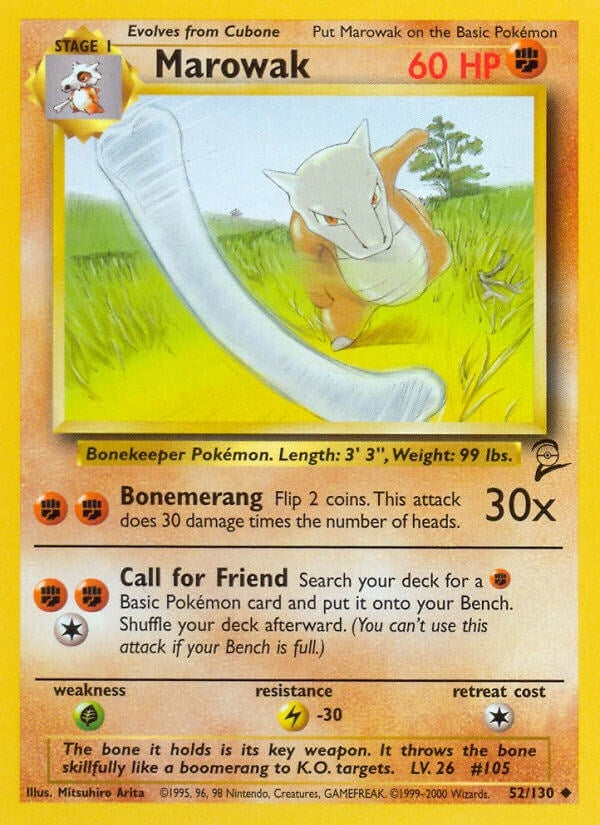 Image for Marowak (Base Set 2) (052/130) - Pokemon