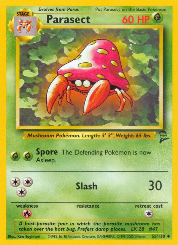 Image for Parasect (Base Set 2) (055/130) - Pokemon