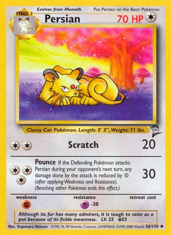 Image for Persian (Base Set 2) (056/130) - Pokemon