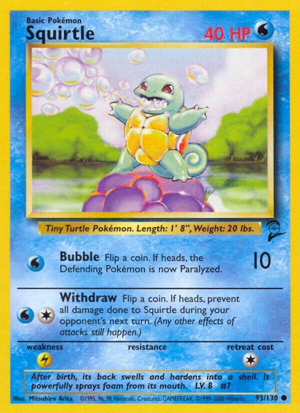Image for Squirtle (Base Set 2) (093/130) - Pokemon