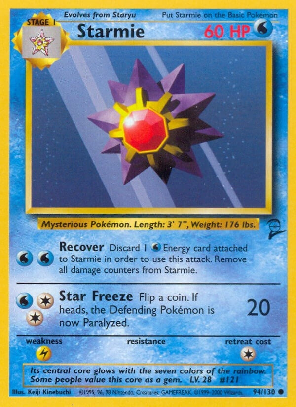 Image for Starmie (Base Set 2) (094/130) - Pokemon