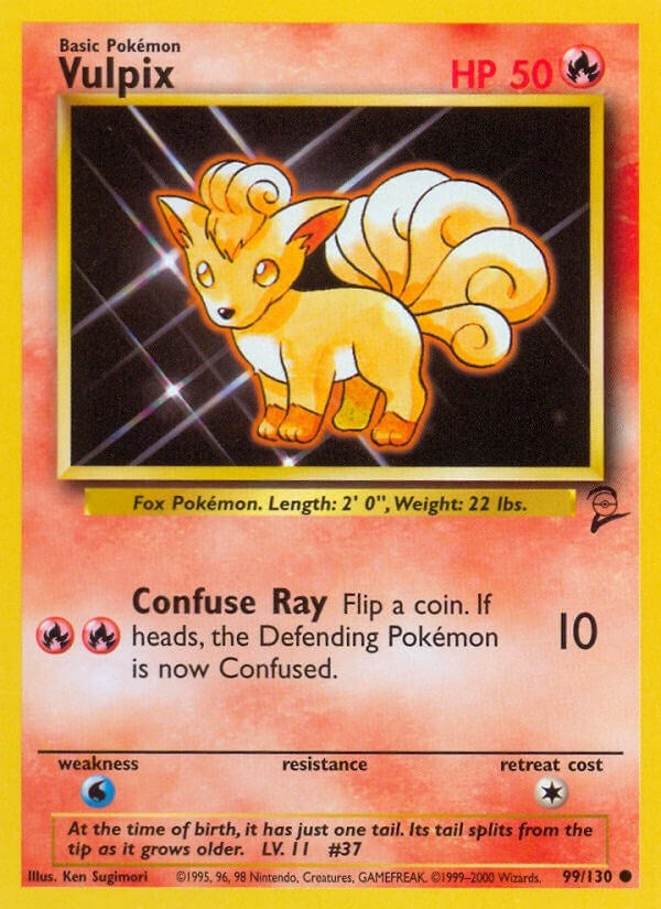 Image for Vulpix (Base Set 2) (099/130) - Pokemon