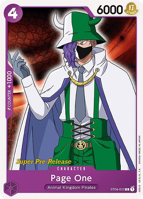Image for Page One (Super Pre-Release Starter Deck 4: Animal Kingdom Pirates) (ST04-012) - One Piece Card Game