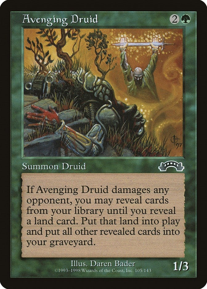 Image for Avenging Druid (Exodus) (105) - Magic: The Gathering