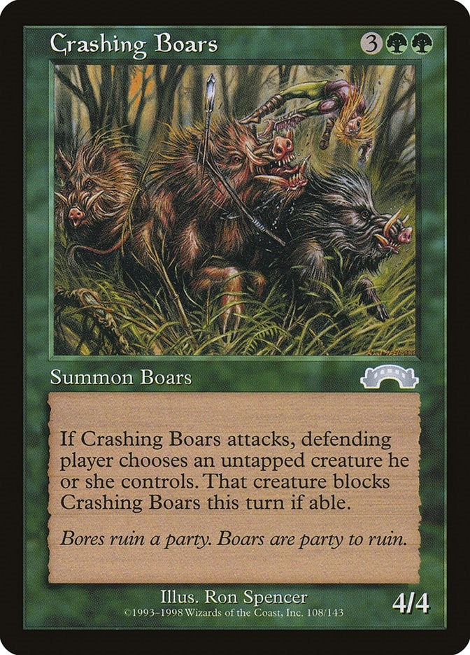 Image for Crashing Boars (Exodus) (108) - Magic: The Gathering