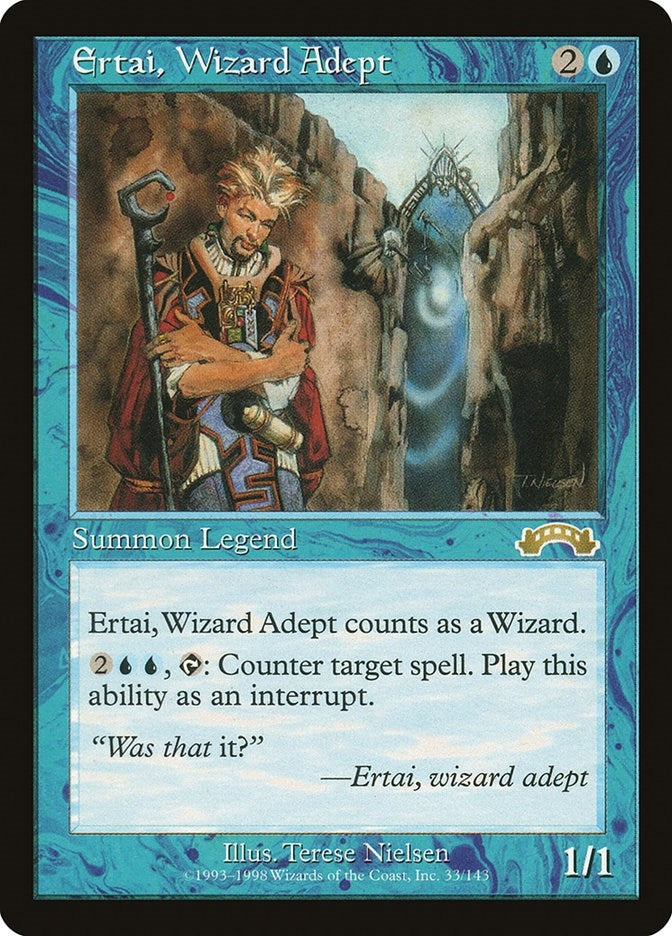 Image for Ertai, Wizard Adept (Exodus) (33) - Magic: The Gathering