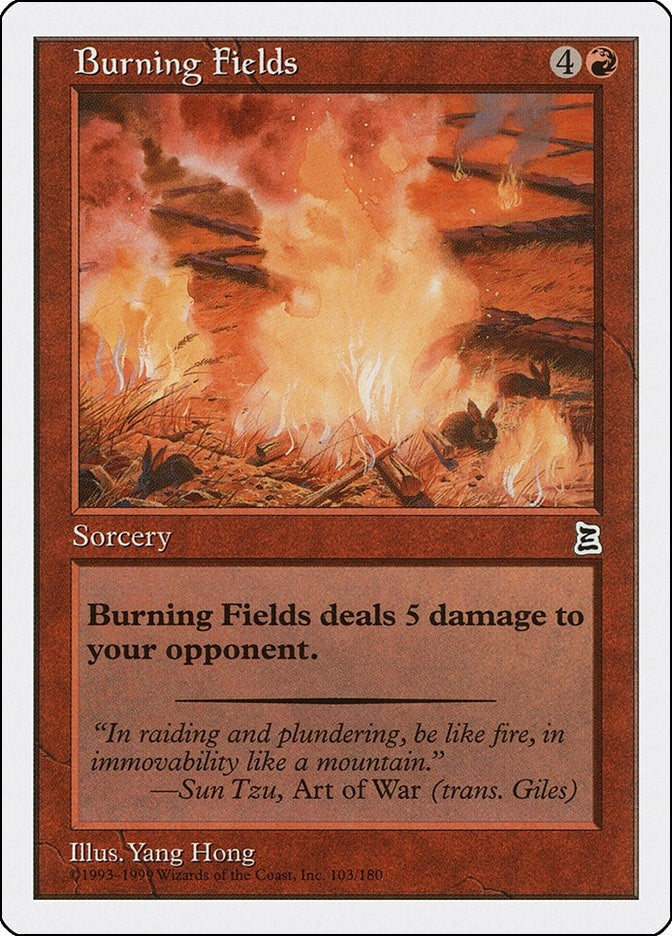Image for Burning Fields (Portal Three Kingdoms) (103) - Magic: The Gathering