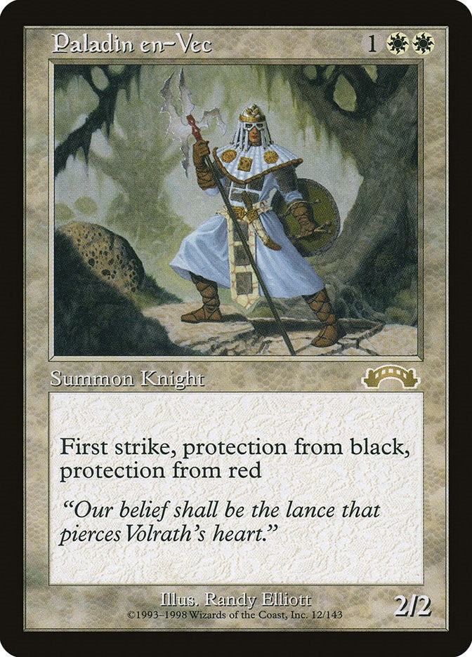 Image for Paladin en-Vec (Exodus) (12) - Magic: The Gathering
