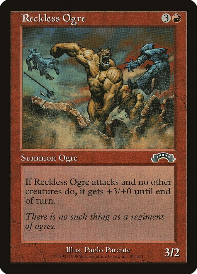 Image for Reckless Ogre (Exodus) (98) - Magic: The Gathering