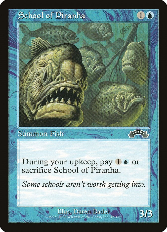 Image for School of Piranha (Exodus) (45) - Magic: The Gathering