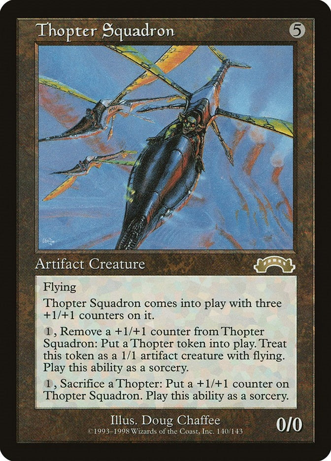 Image for Thopter Squadron (Exodus) (140) - Magic: The Gathering