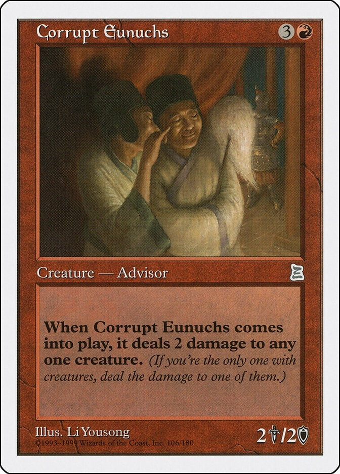 Image for Corrupt Eunuchs (Portal Three Kingdoms) (106) - Magic: The Gathering