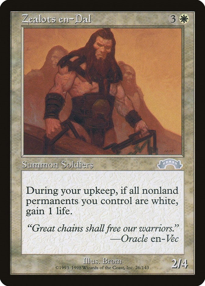 Image for Zealots en-Dal (Exodus) (26) - Magic: The Gathering