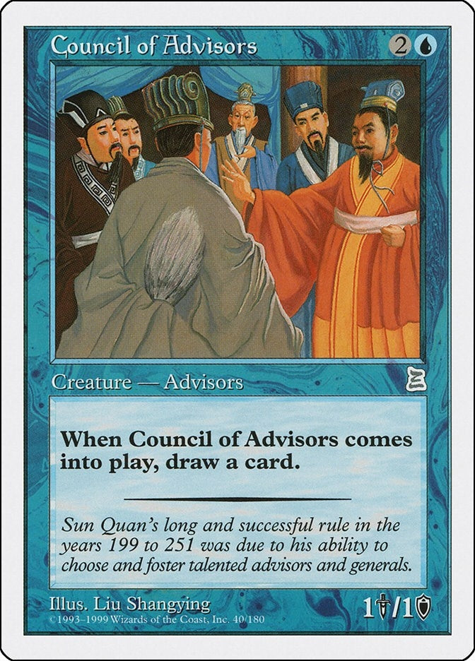 Image for Council of Advisors (Portal Three Kingdoms) (40) - Magic: The Gathering
