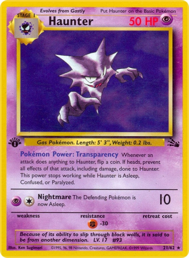 Image for Haunter (21) (Fossil) (21/62) - Pokemon