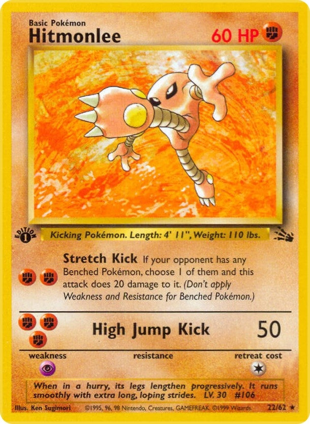 Image for Hitmonlee (22) (Fossil) (22/62) - Pokemon