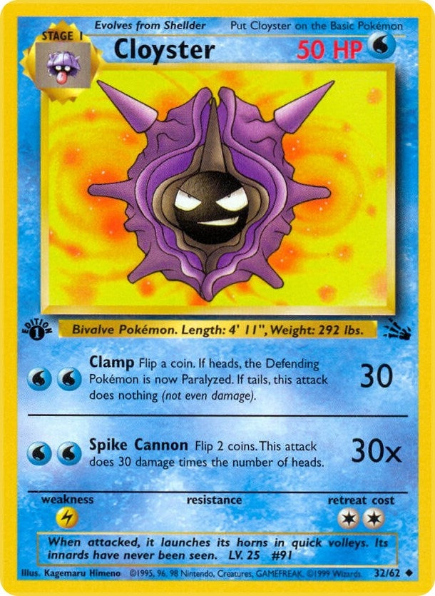 Image for Cloyster (Fossil) (32/62) - Pokemon