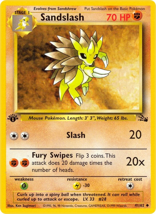 Image for Sandslash (Fossil) (41/62) - Pokemon