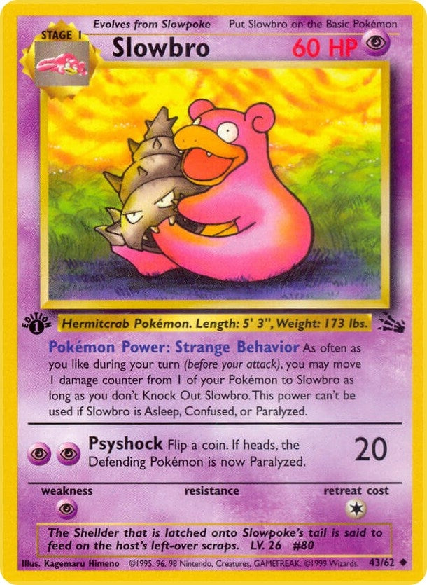Image for Slowbro (Fossil) (43/62) - Pokemon