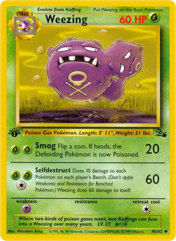 Image for Weezing (Fossil) (45/62) - Pokemon