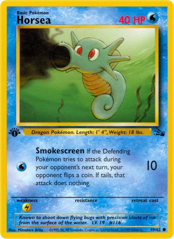 Image for Horsea (Fossil) (49/62) - Pokemon