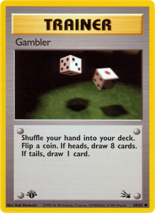 Image for Gambler (Fossil) (60/62) - Pokemon