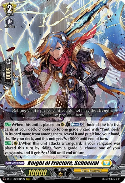 Image for Knight of Fracture, Schneizal (D-BT06: Blazing Dragon Reborn) (D-BT06/012EN) - Cardfight Vanguard