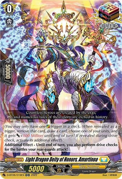 Image for Light Dragon Deity of Honors, Amartinoa (D-BT06: Blazing Dragon Reborn) (D-BT06/019EN) - Cardfight Vanguard