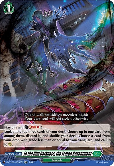 Image for In the Dim Darkness, the Frozen Resentment (D-BT06: Blazing Dragon Reborn) (D-BT06/035EN) - Cardfight Vanguard