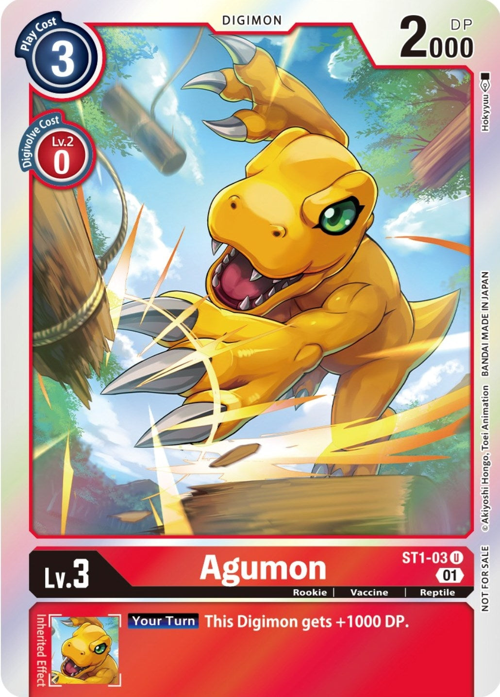 Image for Agumon - ST1-03 (ST-11 Special Entry Pack) (ST1-03 U) [Starter Deck 01: Gaia Red] - Digimon Card Game