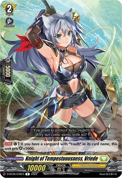 Image for Knight of Tempestuousness, Vriede (D-BT06: Blazing Dragon Reborn) (D-BT06/048EN) - Cardfight Vanguard