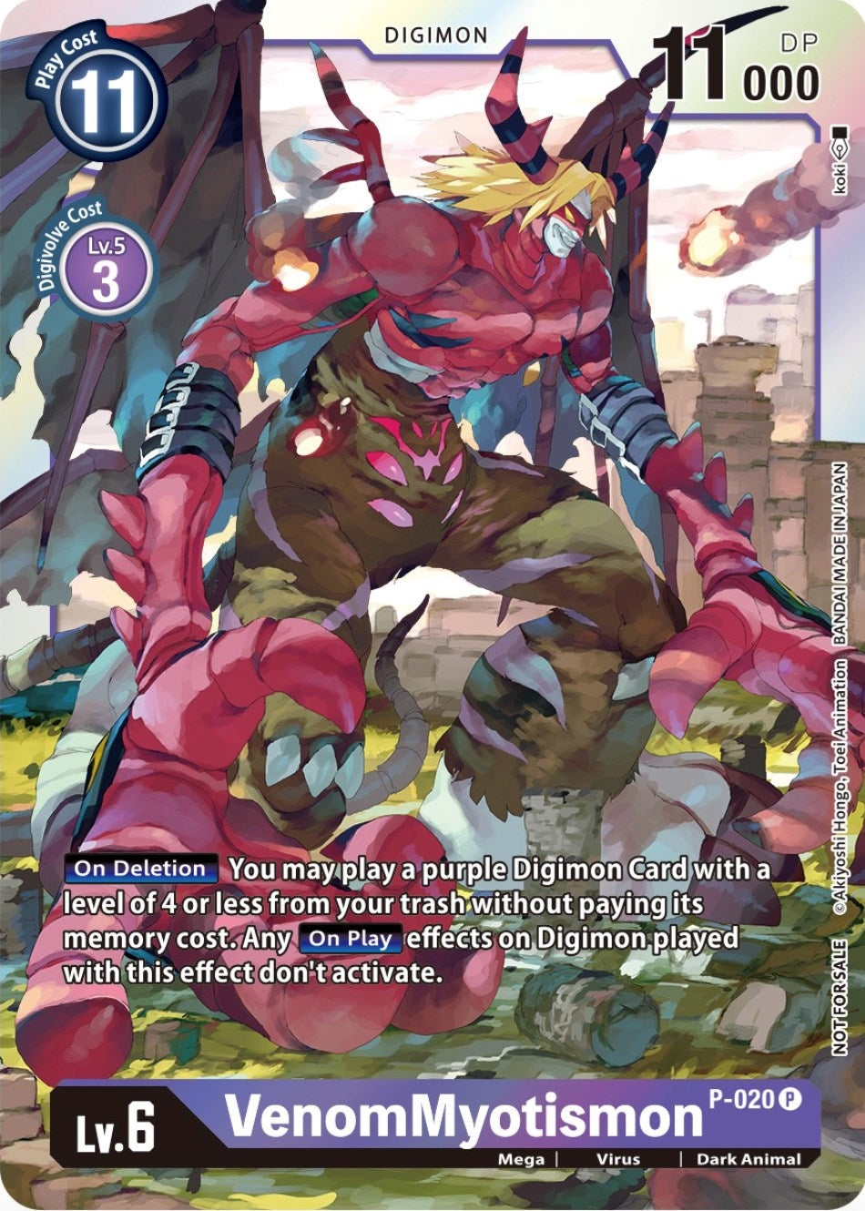 Image for VenomMyotismon - P-020 (Premium Deck Set Lucky Pack) - Digimon Card Game