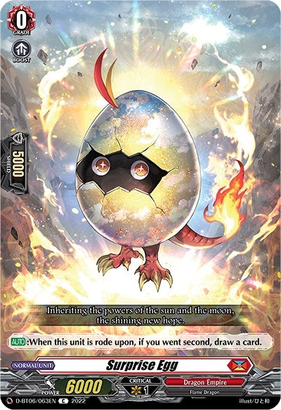Image for Surprise Egg (D-BT06: Blazing Dragon Reborn) (D-BT06/063EN) - Cardfight Vanguard