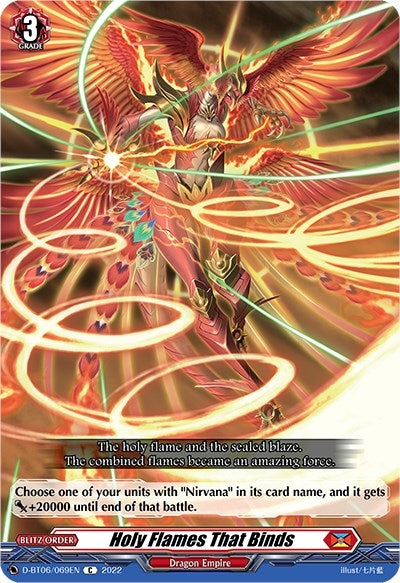Image for Holy Flames That Binds (D-BT06: Blazing Dragon Reborn) (D-BT06/069EN) - Cardfight Vanguard